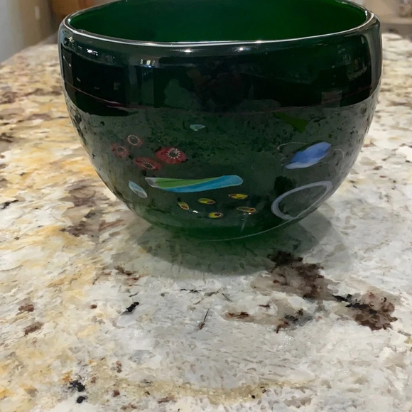 Vintage SDS SEAPOOT GROUP DESIGN Exquisite Green Decorative Art Bowl - Picture 3 of 8